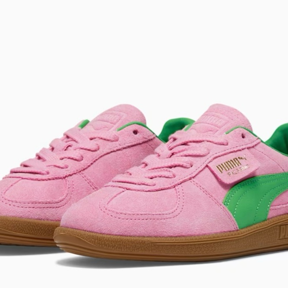 Puma Palermo Women's Shoe In Pink Delight and Green, SZ 10, New in Box